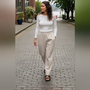 Prairie Underground 100% Linen  Work Pants Natural - Small Made in USA